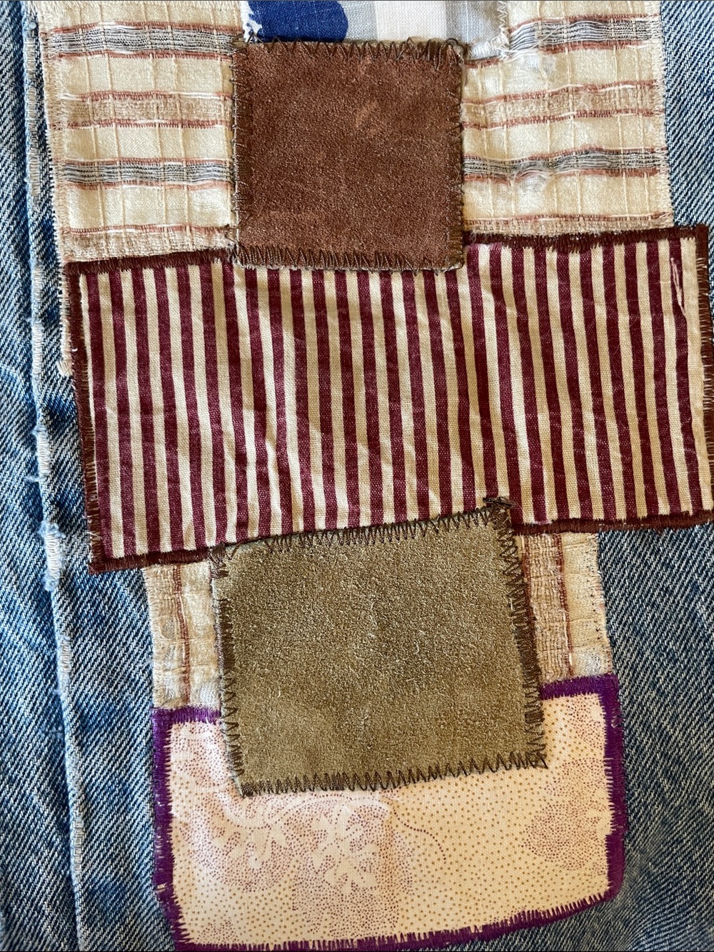 Vintage Orange Tab Patchwork Levi’s 34 x 31 - Picture 8 of 9